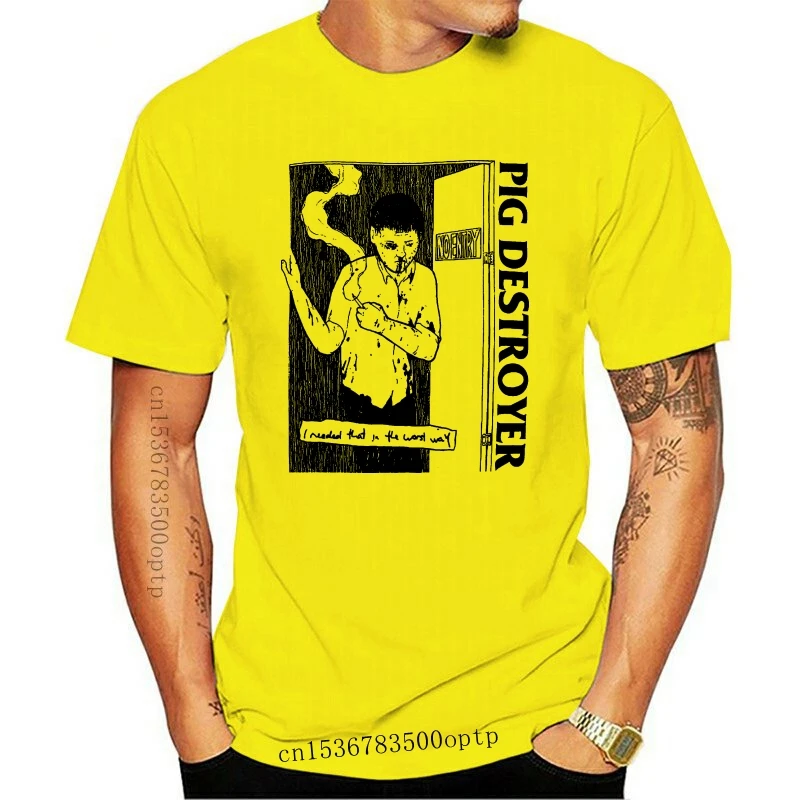New Pig Destroyer Men's I Needed That White T-shirt White Print T Shirts Man Short Sleeve T Shirt Top Tee Light
New Pig Destroyer Men's I Needed That White T-shirt White Print T Shirts Man Short Sleeve T Shirt Top Tee Light