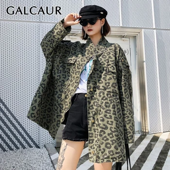GALCAUR Leopard Hit Color Windbreaker For Women Hooded Long Sleeve Drawstring Tunic Oversize Coats Female 2020 Autumn Fashion
GALCAUR Leopard Hit Color Windbreaker For Women Hooded Long Sleeve Drawstring Tunic Oversize Coats Female 2020 Autumn Fashion