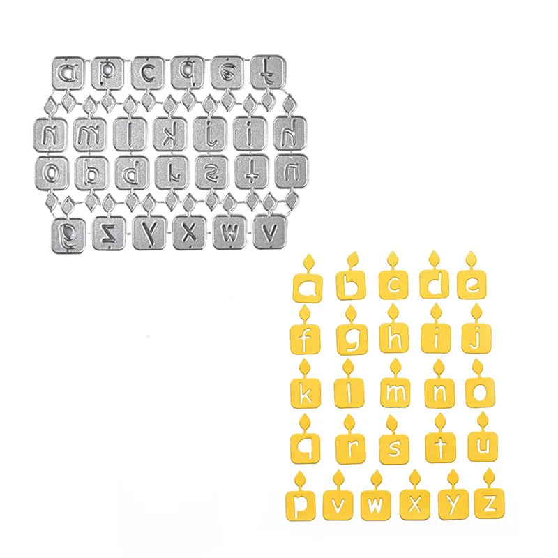 DiyArts 26 Lowercase Alphabet Metal Cutting Dies DIY Etched Dies Craft Paper Card Making Scrapbooking Embossing Leaf Candle 
DiyArts 26 Lowercase Alphabet Metal Cutting Dies DIY Etched Dies Craft Paper Card Making Scrapbooking Embossing Leaf Candle