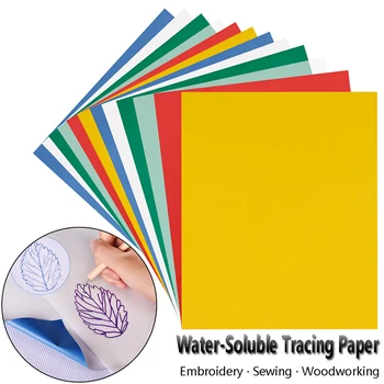 10pcs/Set Embroidery Transfer Paper with 1pc Iron Pen Kit for Handmade Carbon Water-Soluble Tracing Paper DIY Sewing Tools 
10pcs/Set Embroidery Transfer Paper with 1pc Iron Pen Kit for Handmade Carbon Water-Soluble Tracing Paper DIY Sewing Tools