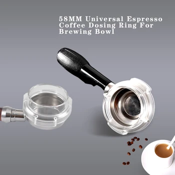 58MM Intelligent Dosing Ring Espresso Barista Profilter For Brewing Bowl Coffee Powder 58MM Profilter Coffee Power Anti-fly Tool 
58MM Intelligent Dosing Ring Espresso Barista Profilter For Brewing Bowl Coffee Powder 58MM Profilter Coffee Power Anti-fly Tool