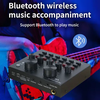 KTV Live Broadcast Mini Audio Mixer Sound Card Console Mic Studio Recording for Mobile Phone Computer LHB99
KTV Live Broadcast Mini Audio Mixer Sound Card Console Mic Studio Recording for Mobile Phone Computer LHB99