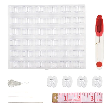 DIY Jewelry Tools Sets Plastic 36 Spools Household Line Empty Sewing Machine Line Axis Tape Measure Needles Scissors 115x18mm
DIY Jewelry Tools Sets Plastic 36 Spools Household Line Empty Sewing Machine Line Axis Tape Measure Needles Scissors 115x18mm