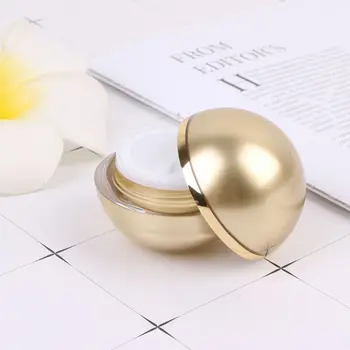 Luxury Sphere Cream Container Golden Jar cosmetic Acrylic Smaple Pot Ball Bottle 50JF
Luxury Sphere Cream Container Golden Jar cosmetic Acrylic Smaple Pot Ball Bottle 50JF