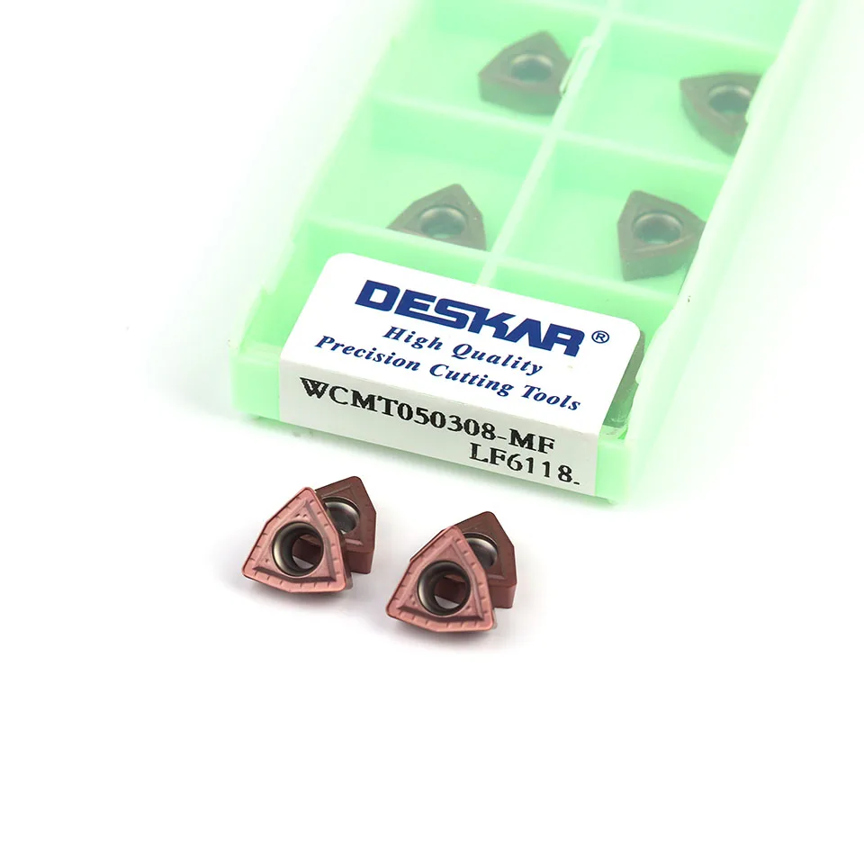 DESKAR WCMX030208 WCMX040208 WCMT050308 WCMT06T308 WCMT080412 MF LF6118High quality U drill insert CNC turning tool cutting tool
DESKAR WCMX030208 WCMX040208 WCMT050308 WCMT06T308 WCMT080412 MF LF6118High quality U drill insert CNC turning tool cutting tool