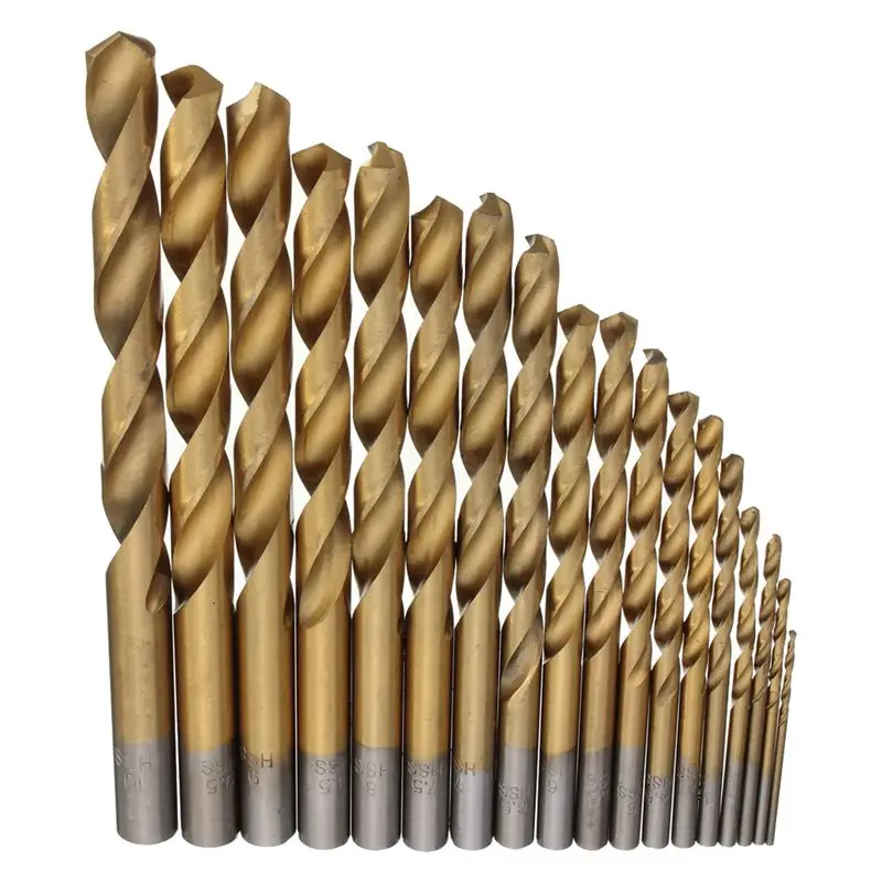 18pcs/Set High Speed Steel Titanium Coated HSS 4241 Drill Bit Metric 1.5mm-10mm
18pcs/Set High Speed Steel Titanium Coated HSS 4241 Drill Bit Metric 1.5mm-10mm