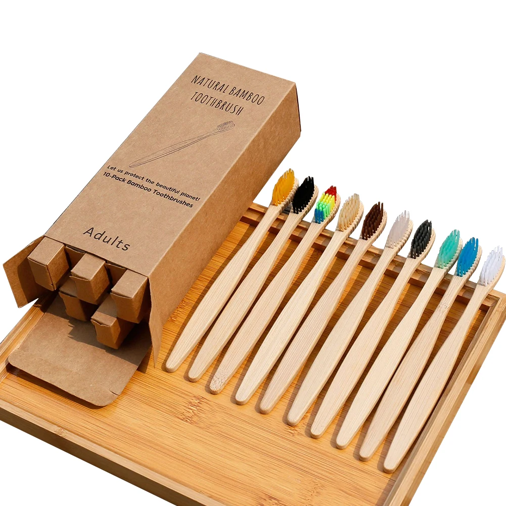 10Pcs Toothbrush bamboo toothbrush Eco-Friendly Rainbow Biodegradable Teeth Brush Solid Bamboo Handle Toothbrush
10Pcs Toothbrush bamboo toothbrush Eco-Friendly Rainbow Biodegradable Teeth Brush Solid Bamboo Handle Toothbrush