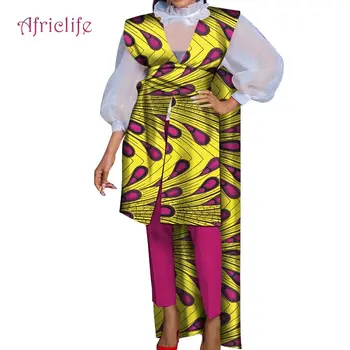 Pencil Pant Suits Lady Two Tops One Pant Women Clothing Sets African Wax Cotton Spring and Autumn Sexy Lady Clothing WY6444
Pencil Pant Suits Lady Two Tops One Pant Women Clothing Sets African Wax Cotton Spring and Autumn Sexy Lady Clothing WY6444