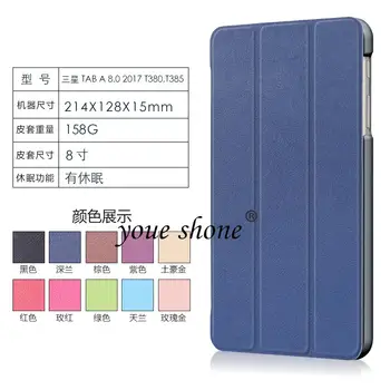 New Smart Case For Samsung Galaxy Tab A 8.0 SM-T380 SM-T385 2017 Edtion Ultra Slim PU Leather Case Cover Auto Sleep Wake up 
New Smart Case For Samsung Galaxy Tab A 8.0 SM-T380 SM-T385 2017 Edtion Ultra Slim PU Leather Case Cover Auto Sleep Wake up