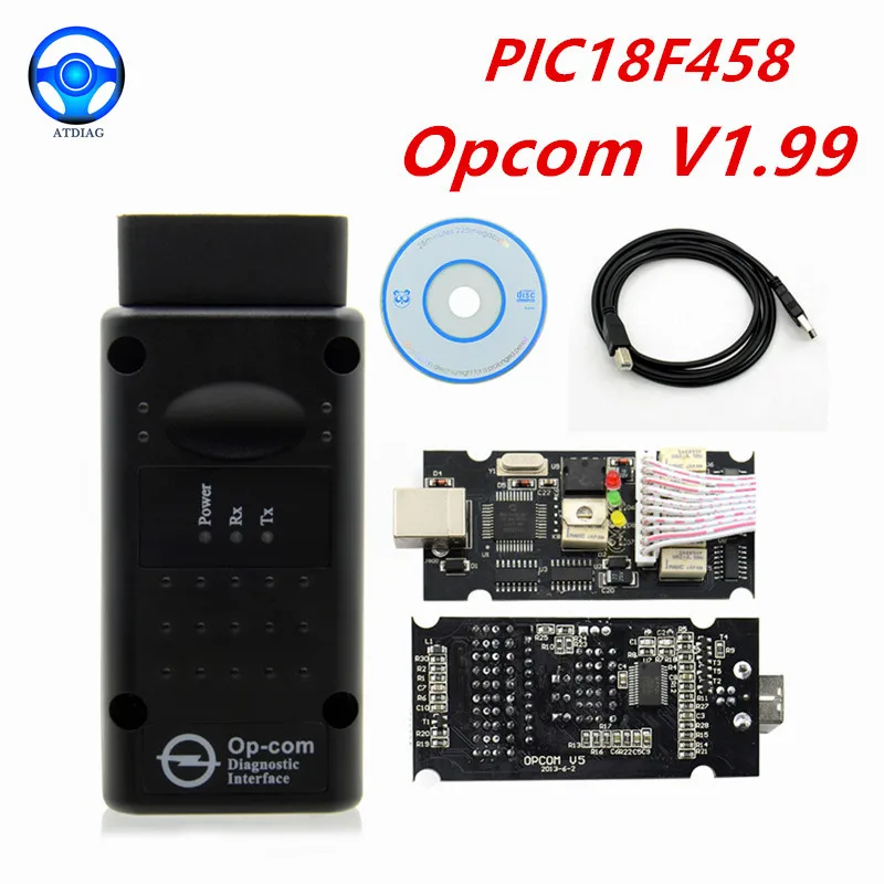 

OPCOM v1.59 V1.70 1.95 1.99 firmware best quality OP-COM For Opel Diagnostic-tool OP COM with real pic18f458 can be flash update