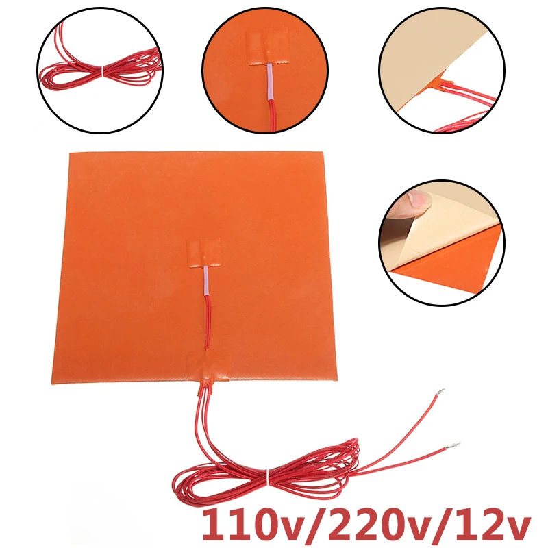 1pc 200mmx200mm 220/110/12V 200W Silicone printer Heated Bed Heating Pad w/ Thermistor for Printer heater Parts
1pc 200mmx200mm 220/110/12V 200W Silicone printer Heated Bed Heating Pad w/ Thermistor for Printer heater Parts