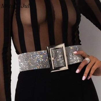 Motina Julia sexy bling bling shine crystal belt wide waist belt rectangle rhinestone belt waist accessories for women
Motina Julia sexy bling bling shine crystal belt wide waist belt rectangle rhinestone belt waist accessories for women