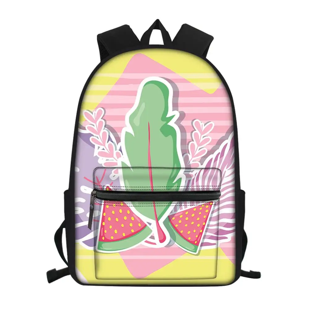 Customized cute cartoon fruit print youth backpack boy girl student school bag children school bag travel backpack
Customized cute cartoon fruit print youth backpack boy girl student school bag children school bag travel backpack