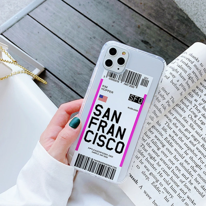 Ins Travel Label Country Phone Case For iPhone 11 Pro Max 7 8 6 6s Plus X XR XS Flight Ticket Letter Soft Silicone Back Cover
Ins Travel Label Country Phone Case For iPhone 11 Pro Max 7 8 6 6s Plus X XR XS Flight Ticket Letter Soft Silicone Back Cover