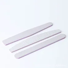 5 estilos de arquivo prego profissional 100/180 meia lua lixa prego lixa blocos moagem polimento manicure cuidados ferramentas(China)