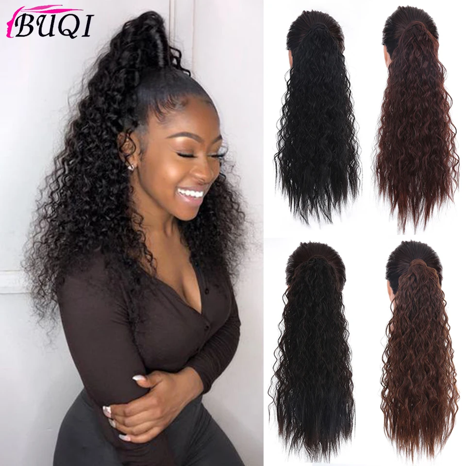 22''Corn Wavy Long Ponytail Synthetic Wrap Around Magic Paste Curly Ponytail Fake Hair Heat Resistant BUQI
22''Corn Wavy Long Ponytail Synthetic Wrap Around Magic Paste Curly Ponytail Fake Hair Heat Resistant BUQI