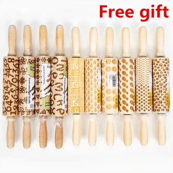 Embossing Rolling Pins Engraved with Design Patterns Wooden Roller For Baking Embossed Cookies kitchen tools Christmas Gift
Embossing Rolling Pins Engraved with Design Patterns Wooden Roller For Baking Embossed Cookies kitchen tools Christmas Gift