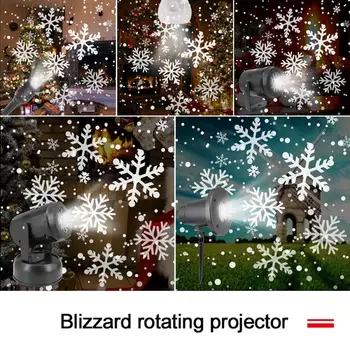 Rotated LED Laser Projector Light Christmas Lamps Projection Snowflake Pattern Stage Lighting Effect Party Christmas Decorations
Rotated LED Laser Projector Light Christmas Lamps Projection Snowflake Pattern Stage Lighting Effect Party Christmas Decorations