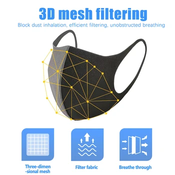 Black Washable Resusable Cycling Riding Anti Dust Mask Activated Carbon Windproof Mouth-muffle Proof Face Warm Masks Anti-haze
Black Washable Resusable Cycling Riding Anti Dust Mask Activated Carbon Windproof Mouth-muffle Proof Face Warm Masks Anti-haze