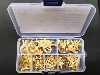 6 size kit Crimp Terminals 3.2 4.2 5.2 6.2 8.2 10mm Connector Copper Circular Splice Brass wire ring Non-insulated Cable Naked
6 size kit Crimp Terminals 3.2 4.2 5.2 6.2 8.2 10mm Connector Copper Circular Splice Brass wire ring Non-insulated Cable Naked