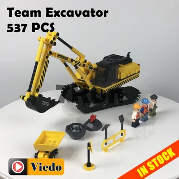 Dropshipping 7078 537pcs Compatible with blocks technic Figure Team Excavator Model building toys hobbies bricks for children
Dropshipping 7078 537pcs Compatible with blocks technic Figure Team Excavator Model building toys hobbies bricks for children