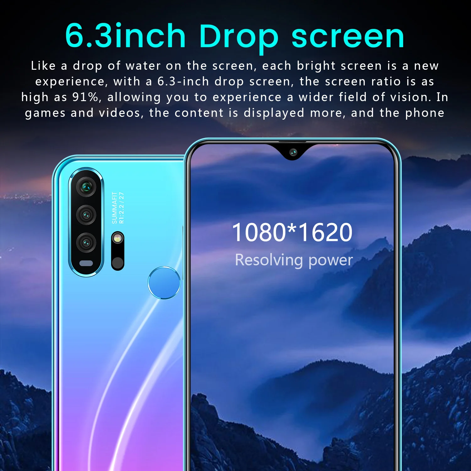 Global Version SOYES R30 Plus Mobile Phones 6.3inch 4G LTE Cell Phones Android face ID 4500mAh Smartphone 4GB RAM 64GB ROM Phone
