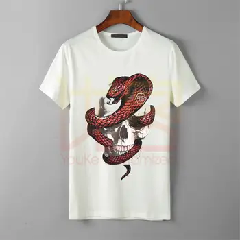Retro Phillip T-shirt Plein Cotton Graphic Tee 100%Cotton Unoficial T-Shirt Hip Hop Novelty T Shirts Brand Clothing
Retro Phillip T-shirt Plein Cotton Graphic Tee 100%Cotton Unoficial T-Shirt Hip Hop Novelty T Shirts Brand Clothing