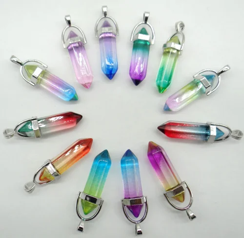 Natural stone Titanium Crystal pillar Quartz Crystal Turquoises lapis pendants for diy Jewelry making necklace Accessories10PCS
Natural stone Titanium Crystal pillar Quartz Crystal Turquoises lapis pendants for diy Jewelry making necklace Accessories10PCS