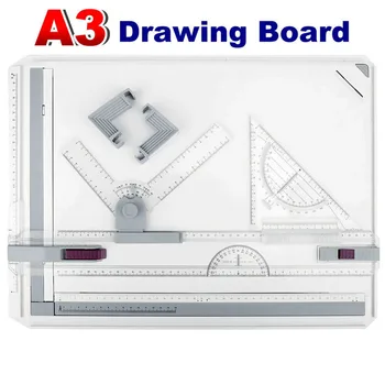 Portable A3 Drawing Board Table With Parallel Motion Adjustable Angle Draftsman Art Painting Drawing Tool Kit Set
Portable A3 Drawing Board Table With Parallel Motion Adjustable Angle Draftsman Art Painting Drawing Tool Kit Set