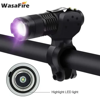 395nm Mini Q5 LED UV Flashlight Money Detector Torch Waterproof Zoomable Light Ultraviolet Lantern for Dog&Cat Urine Bed Bug
395nm Mini Q5 LED UV Flashlight Money Detector Torch Waterproof Zoomable Light Ultraviolet Lantern for Dog&Cat Urine Bed Bug