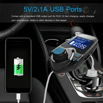 Quick charge 3.0 Car Bluetooth 5.0 FM Transmitter MP3 Charger FM Modulator Dual Ports Player Lighter USB Handfree Car Z6H4
Quick charge 3.0 Car Bluetooth 5.0 FM Transmitter MP3 Charger FM Modulator Dual Ports Player Lighter USB Handfree Car Z6H4