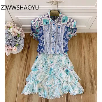 ZIWWSHAOYU Women Summer Multicolor Print Stand Collar Vintage Shirt Fashion Designer Butterfly Sleeve Draped Loose Blouse Tops
ZIWWSHAOYU Women Summer Multicolor Print Stand Collar Vintage Shirt Fashion Designer Butterfly Sleeve Draped Loose Blouse Tops