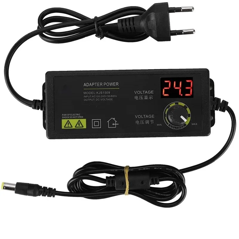 3-36V 60W Power Adapter Adjustable Voltage Adapter LED Display Switching Power Supply EU Plug for LED Light Strip Motor
3-36V 60W Power Adapter Adjustable Voltage Adapter LED Display Switching Power Supply EU Plug for LED Light Strip Motor