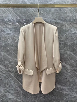 2020 Spring and Summer New Women's Irregular Mosaic Decoration Symmetric Pockets Solid Color Personality Suit Jacket
2020 Spring and Summer New Women's Irregular Mosaic Decoration Symmetric Pockets Solid Color Personality Suit Jacket