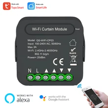 Tuya Powered WiFi Curtain Switch Module for Roller Shutter Blinds Motor Alexa Google Home Voice Control DIY APP Remote Control
Tuya Powered WiFi Curtain Switch Module for Roller Shutter Blinds Motor Alexa Google Home Voice Control DIY APP Remote Control