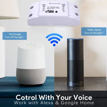 Smart Life APP Control WiFi Smart Switch DIY Relay Timer Module Wireless Remote Works with Alexa Google Home Amazon
Smart Life APP Control WiFi Smart Switch DIY Relay Timer Module Wireless Remote Works with Alexa Google Home Amazon