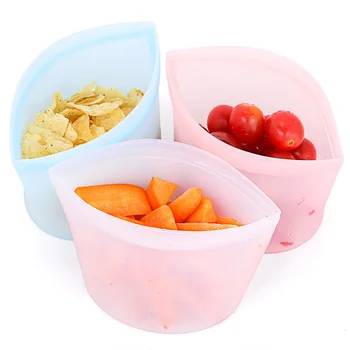 3pcs Kitchen Storage Zero Waste Reusable Silicone Ziplock Bag Leakproof Zip Lock Containers Stand Up Snack BPA Free Zip Lock Bag
3pcs Kitchen Storage Zero Waste Reusable Silicone Ziplock Bag Leakproof Zip Lock Containers Stand Up Snack BPA Free Zip Lock Bag