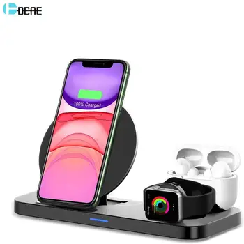 DCAE Qi 3 In 1 Wireless Charger for Apple Watch 5 4 3 2 Fast Charging Stand for iPhone 11 XS XR X 8 Samsung S20 S10 AirPods Pro
DCAE Qi 3 In 1 Wireless Charger for Apple Watch 5 4 3 2 Fast Charging Stand for iPhone 11 XS XR X 8 Samsung S20 S10 AirPods Pro