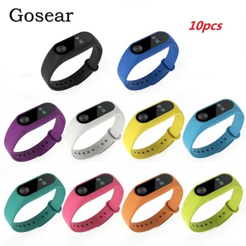 Gosear 10pcs Silicone Watchband Wristband Watch Wrist Replacement Strap for Xiaomi Xiomi Xiao Mi Band Miband 2 II Band2 Bande
Gosear 10pcs Silicone Watchband Wristband Watch Wrist Replacement Strap for Xiaomi Xiomi Xiao Mi Band Miband 2 II Band2 Bande