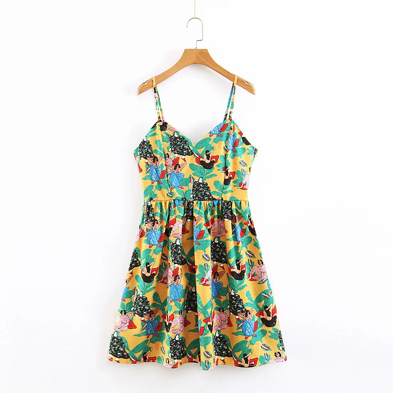 2019 Western Style Spring And Summer WOMEN'S Dress New Style Green Base Beauty Head Strapped Dress
2019 Western Style Spring And Summer WOMEN'S Dress New Style Green Base Beauty Head Strapped Dress