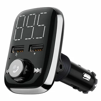 Konrisa Large Screen Bluetooth FM Transmitter Modulator Aux 3.5mm Jack Handsfree Car Kit Dual USB Port Support TF Card U-disk
Konrisa Large Screen Bluetooth FM Transmitter Modulator Aux 3.5mm Jack Handsfree Car Kit Dual USB Port Support TF Card U-disk