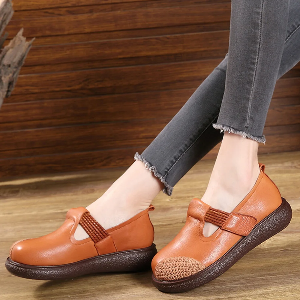 Origional 2019 Autumn Handmade Genuine Leather Big Head Artistic MORI Series Slanted Heel Thick Bottomed Weaving round Flat WOME
Origional 2019 Autumn Handmade Genuine Leather Big Head Artistic MORI Series Slanted Heel Thick Bottomed Weaving round Flat WOME