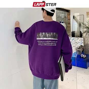 LAPPSTER Men Oversized Harajuku Hoodies 2020 Autumn Man Streetwear Casual Print Sweatshirts Hoodie Hip Hop Loose Purple Hoodie
LAPPSTER Men Oversized Harajuku Hoodies 2020 Autumn Man Streetwear Casual Print Sweatshirts Hoodie Hip Hop Loose Purple Hoodie