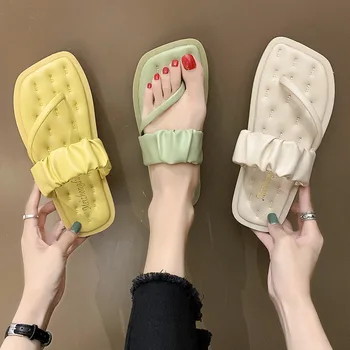 Summer Beach Slippers Women Fashion Open Toe Women'S Slippers Outdoor Comfortable Female Slippers Soft Bottom Flip Flops For Wom 
Summer Beach Slippers Women Fashion Open Toe Women'S Slippers Outdoor Comfortable Female Slippers Soft Bottom Flip Flops For Wom