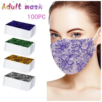 100pcs Adult Lace Printing Three Layer Protective Breathable Disposable Mask Fast Shipping Health Care Covers Mouths Maske Mask
100pcs Adult Lace Printing Three Layer Protective Breathable Disposable Mask Fast Shipping Health Care Covers Mouths Maske Mask