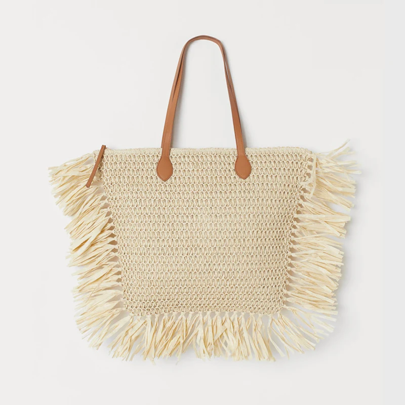 bohemian tassel straw women handbag wicker woven shoulder bags rattan large capacity totes casual summer beach big purses 2020
bohemian tassel straw women handbag wicker woven shoulder bags rattan large capacity totes casual summer beach big purses 2020