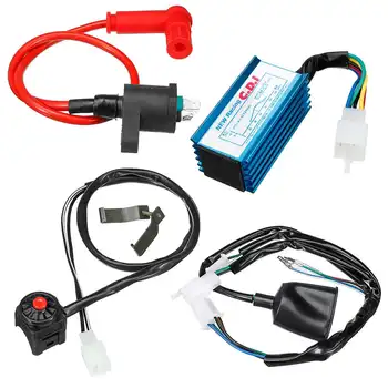 Motorcycle Ignition Coil Wiring Harness Switch Kit For 50cc 110cc 125cc 140cc Scooter Moped Quad Dirt Pit Bike
Motorcycle Ignition Coil Wiring Harness Switch Kit For 50cc 110cc 125cc 140cc Scooter Moped Quad Dirt Pit Bike