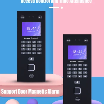 얼굴 인식 접근 제어 얼굴 인식 도어 잠금, 지문 시간 출석 키패드, TCP/IP USB RFID 카드 팜 프린트