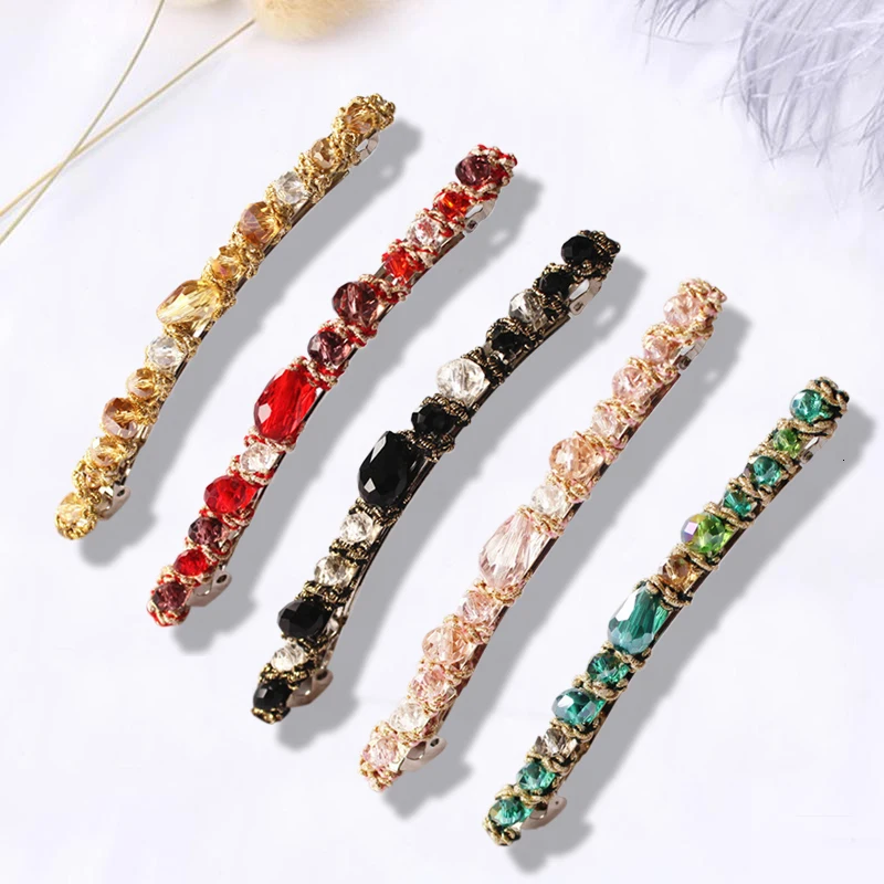1PC Fashion Women Retro Colorful Crystal Tiara Hair Accessories Hairpin Crystal Side Clip Female Rinestone Hair Clips Headwear
1PC Fashion Women Retro Colorful Crystal Tiara Hair Accessories Hairpin Crystal Side Clip Female Rinestone Hair Clips Headwear