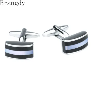 Brangdy brand men's French business cufflinks black and white stitching shell cufflinks luxury shirt cufflinks Valentine's Day
Brangdy brand men's French business cufflinks black and white stitching shell cufflinks luxury shirt cufflinks Valentine's Day